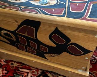 Bradi Stahla Signed Carved Table