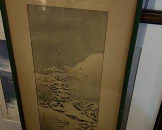 Japanese Winter Scene Print
