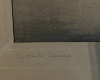 Japanese Winter Scene Print