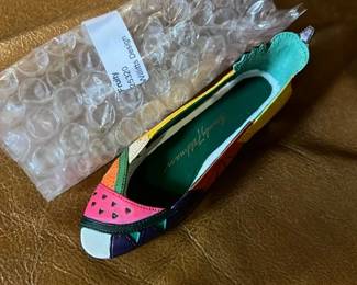 Frye Rainbow Multi Leather Flat Shoe