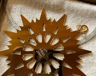 2002 M Star Christmas Ornament