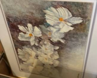 Jerry Becker Signed Floral Print