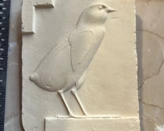 Egyptian Quail Chick Wall Plaque