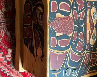 Bradi Stahla Signed Carved Table