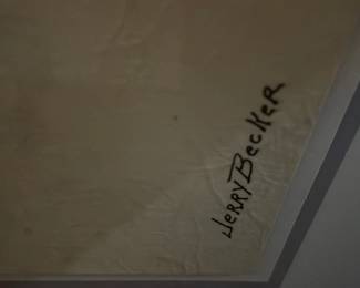 Jerry Becker Signed Floral Print