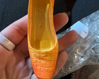 Just the Right Shoe Orange Miniature
