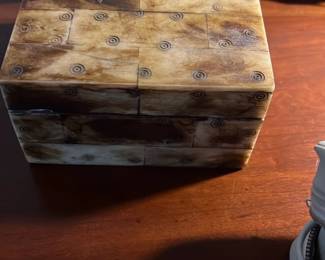 Decorative Bone Inlay Jewelry Box