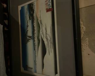 Hiroshige Ando 'Geese Alighting' Print