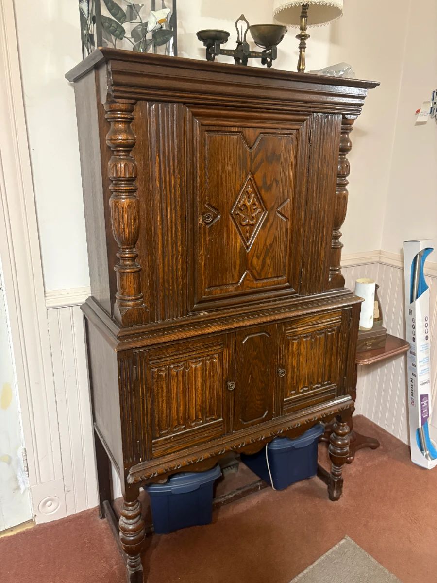 . . . Jacobean china hutch