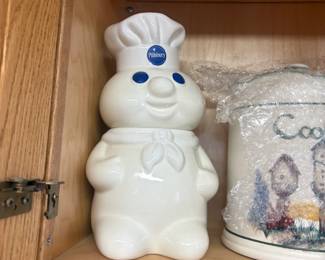 . . . Pilsbury Doughboy cookie jar