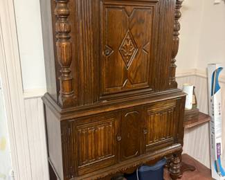 . . . Jacobean china hutch