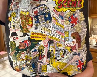 . . . vintage Martin poster of London -- I believe he was an illustrator for Mad Magazine