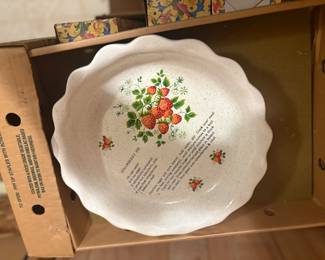 . . . strawberry pie plate