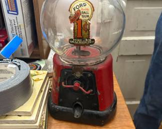 . . . love this!  Ford gumball machine