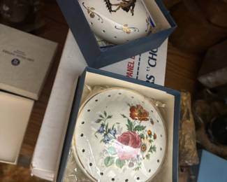 . . . vintage flower frogs or sachets