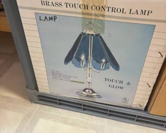. . . brass touch lamp