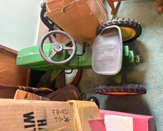 . . . John Deere pedal car!