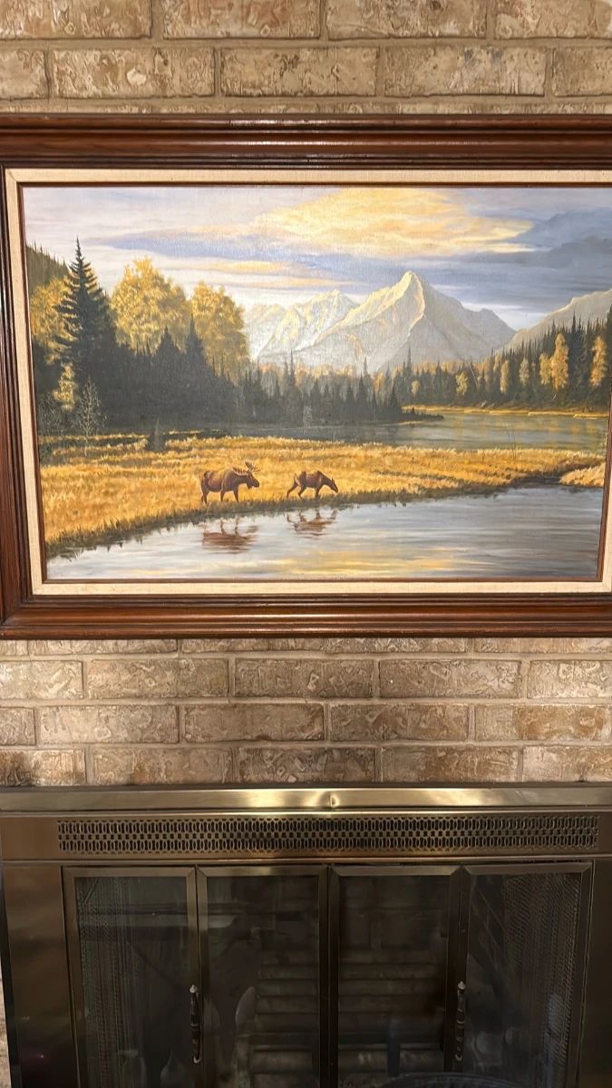 Mountain Landscape Oil Painting