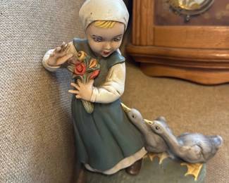 Girl with Ducks Figurine