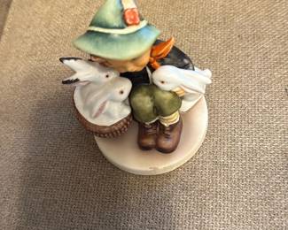 Hummel Girl with Bunnies Figurine