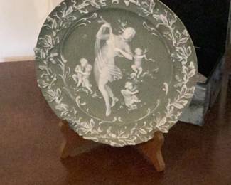 Wedgwood Green Jasperware Plate
