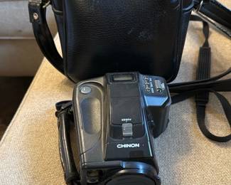 Chinon Vintage Black Camcorder & Bag