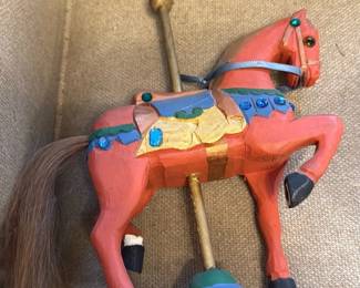 Vintage Hand-Painted Carousel Horse