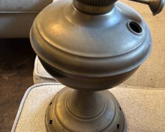 Antique Brass Oil Lamp