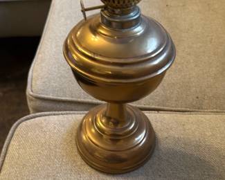 Vintage Brass Oil Lamp