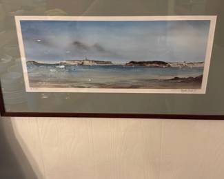 Coastal Signed Landscape Print