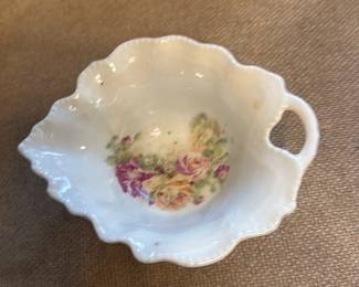 Vintage Floral Porcelain Dish