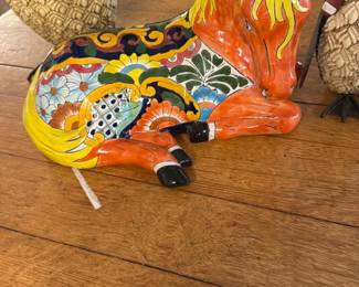 Colorful Talavera Style Ceramic Horse