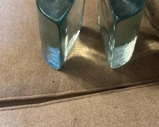 Blenko Glass Bookends Pair