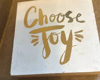 Choose Joy White Wall Decor