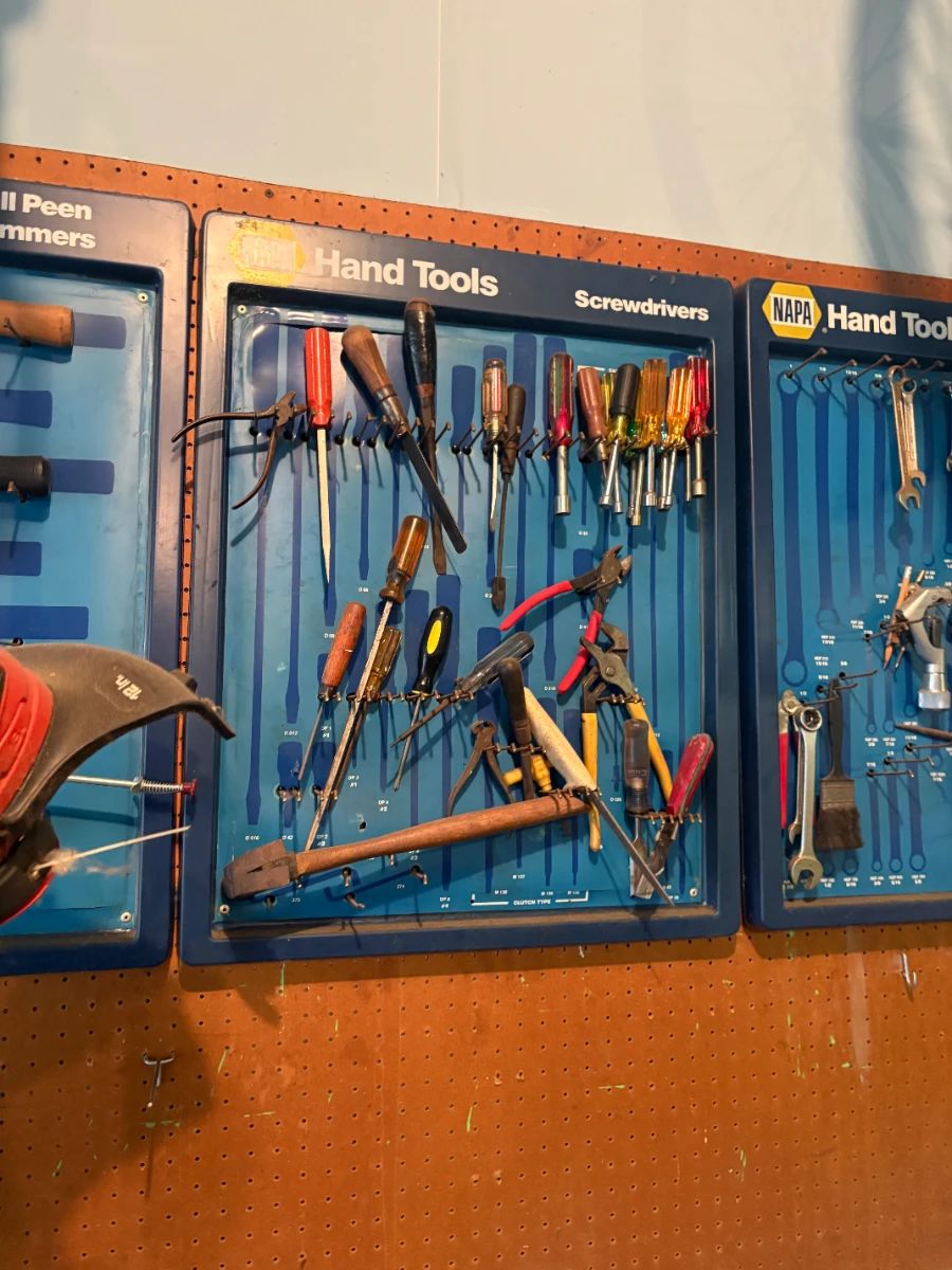 . . . and a second vintage NAPA tool board with screw drivers