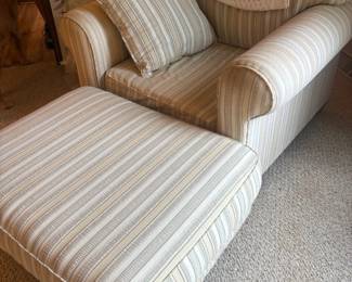 . . . with matching chair and ottoman