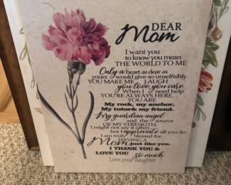 . . . "Mom" plaque
