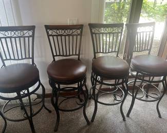 4 Swivel Matching Bar Stools