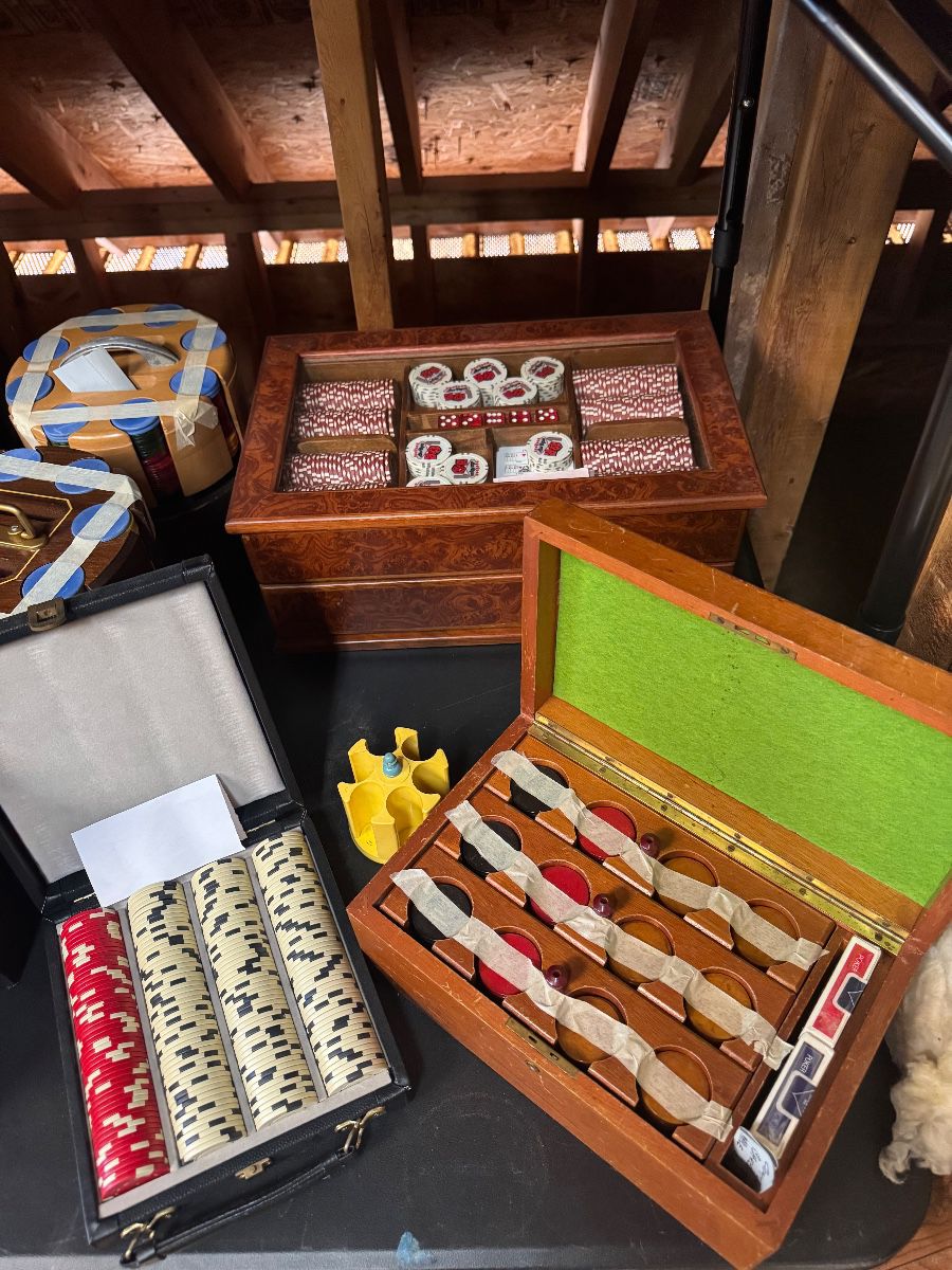 HUGE vintage poker chip collection 