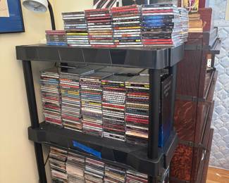 Thousands of CD’s & DVD’s massive collection of both