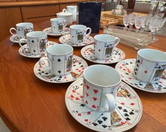 Poker cups and saucers