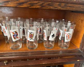 Poker glassware
