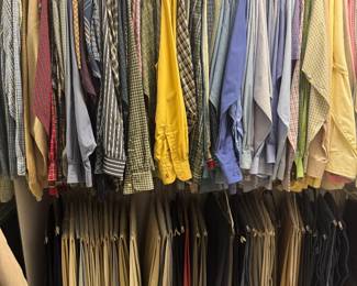 Tons of men’s clothes