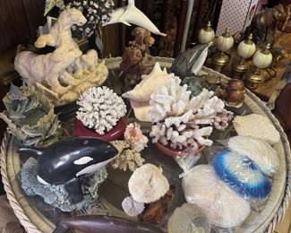 White Wicker Side Table