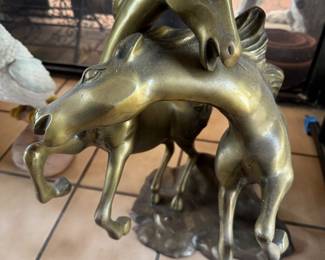 Brass Horses Statue