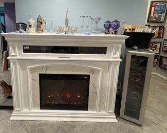 Electric Fireplace Console