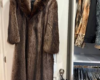 Ladies Full Length Fur Coat 