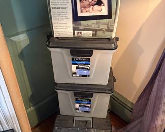 Portable File Boxes & Digital Frame