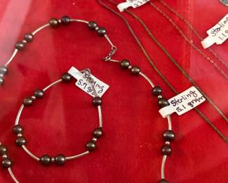 Sterling Silver Necklace & Bracelet