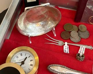 800 Silver, Coins & Movado Clock